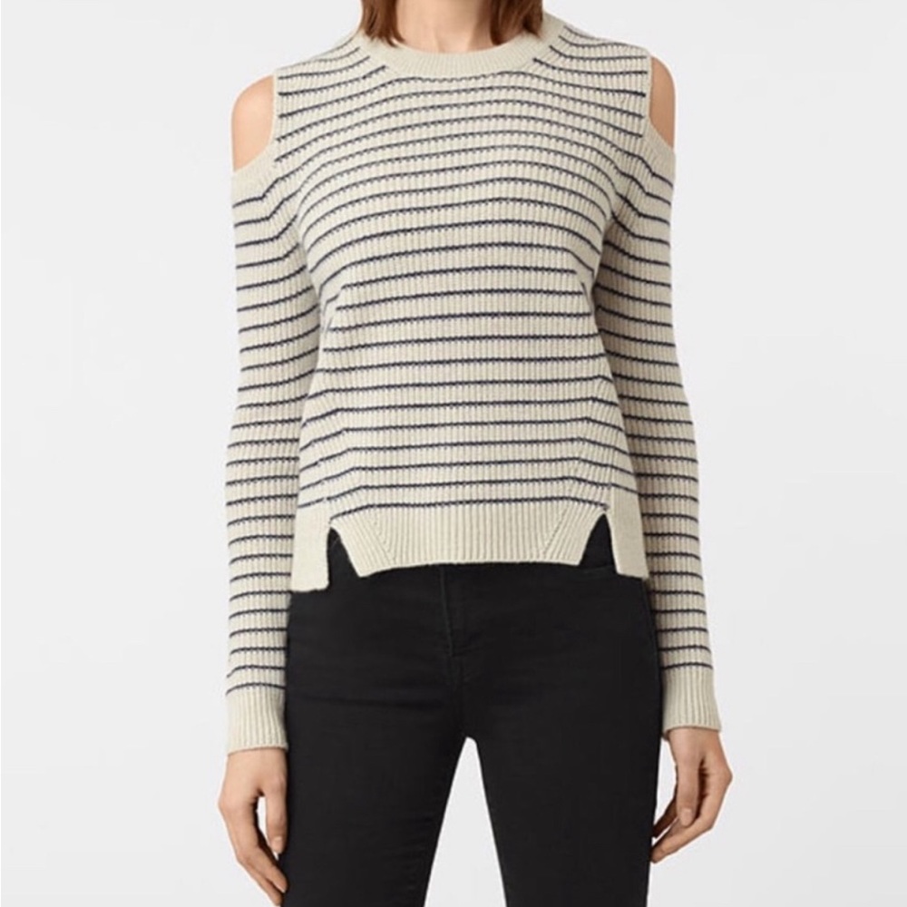 All Saints Mull Striped Jumper Sweater NWT $195 XS